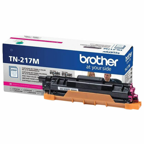 Картридж лазерный BROTHER (TN217M) HLL3230CDW/DCPL3550CDW/MFCL3770CDW, пурпурный, оригинальный, ресурс 2300 страниц