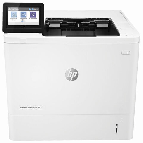 Принтер лазерный HP LaserJet Enterprise M611dn А4, 61 стр./мин, 275 000 стр./месяц, ДУПЛЕКС, сетевая карта, 7PS84A