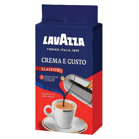 Кофе молотый LAVAZZA "Crema E Gusto", 250 г, 3876