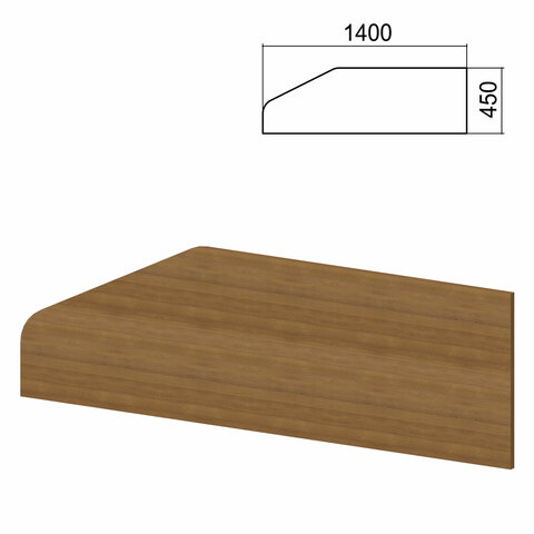 Экран-перегородка к столам "Арго", шириной 1400 мм, орех