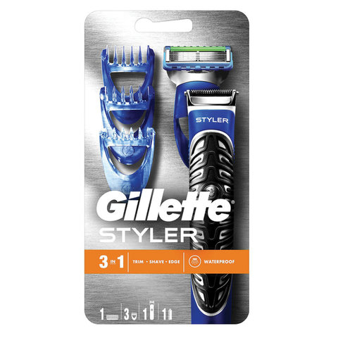 Бритва-стайлер GILLETTE Fusion ProGlide + 1 сменная кассета Power + 3 насадки для моделирования бороды/усов, 50016229