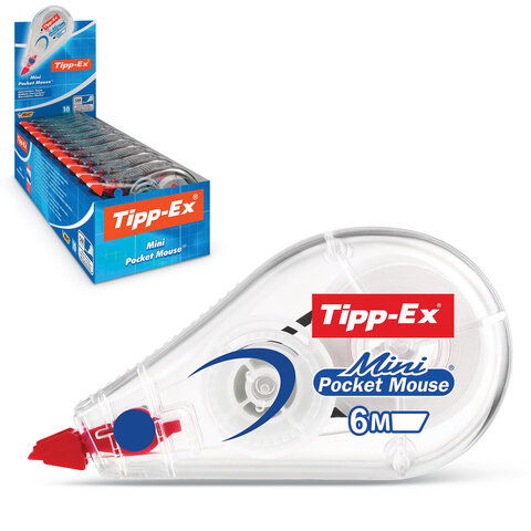 Корректирующая лента BIC "Tipp-ex Mini Pocket Mouse", 5 мм х 6 м, 932564