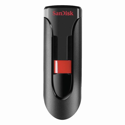 Флеш-диск 128 GB, SANDISK Cruzer Glide, USB 3.0, черный, Z600-128G-G35