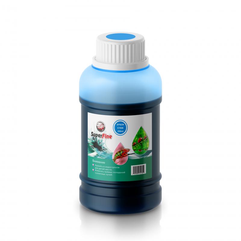 Чернила Epson Dye ink (водные) универсальные 250 ml cyan SuperFine